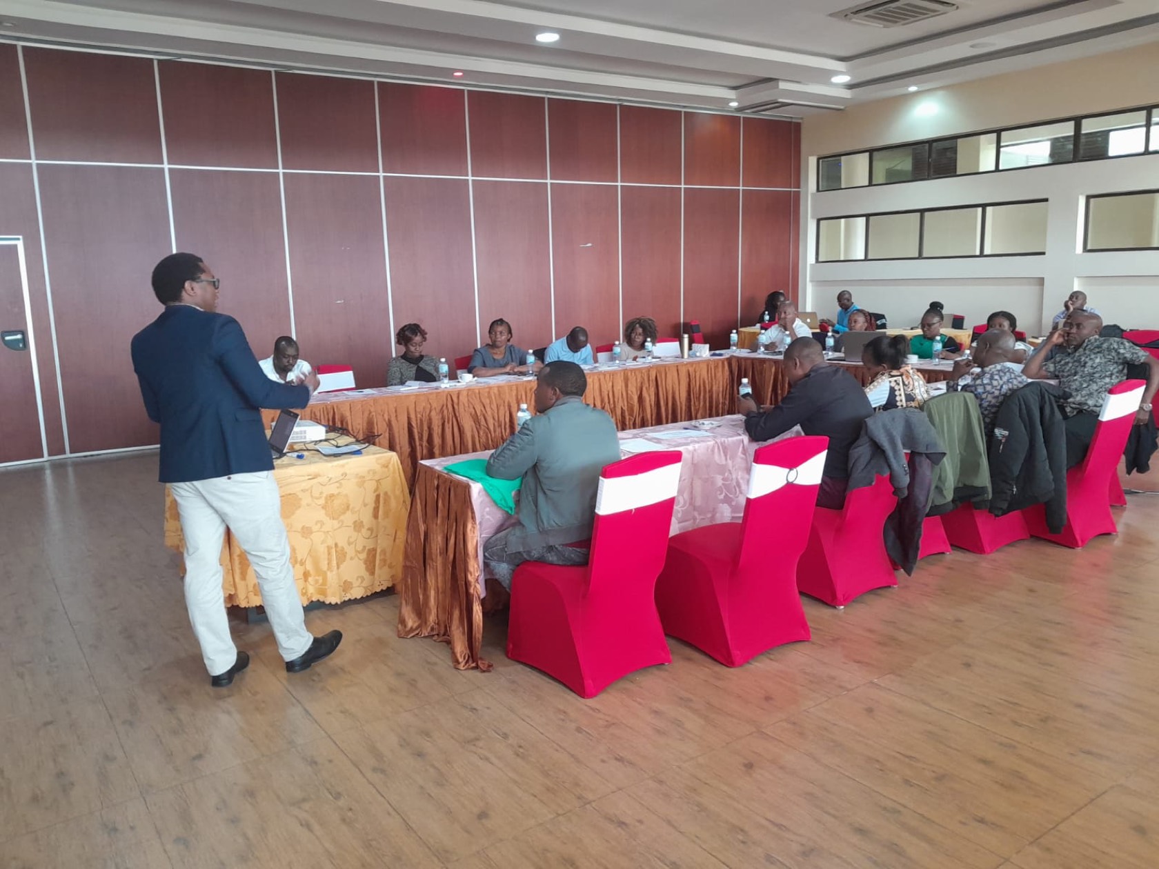 Quality improvement and learning session with healthcare teams